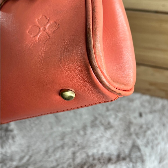 Patricia Nash Coral Embossed Leather Satchel - Picture 9 of 15